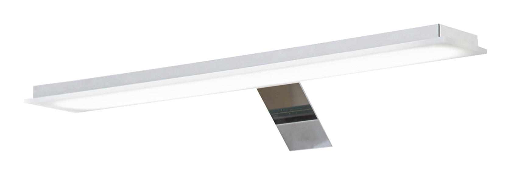 AUFBAULEUCHTE - Chromfarben, Design, Kunststoff (40/4,7/7,8cm) - Novel