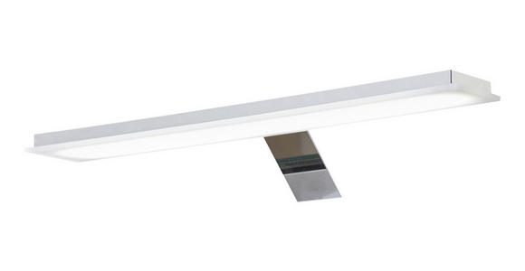 AUFBAULEUCHTE 40/4,7/7,8 cm  - Chromfarben, Design, Kunststoff (40/4,7/7,8cm) - Novel