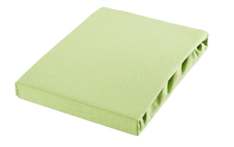 SPANNBETTTUCH Jersey - Grün, Basics, Textil (90-100/200-220cm) - Novel