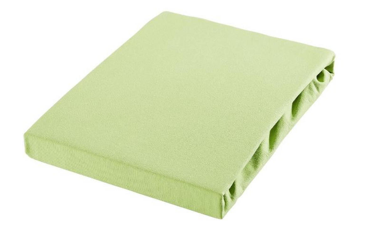 SPANNBETTTUCH Jersey  - Grün, Basics, Textil (180-200/200-220cm) - Novel