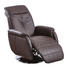 RELAXSESSEL Echtleder - Edelstahlfarben/Braun, KONVENTIONELL, Leder/Metall (76/110/88-175cm) - Beldomo Premium