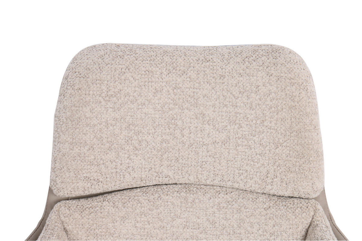 ARMLEHNSTUHL Eisen Webstoff  - Schwarz/Grau, Modern, Textil/Metall (61/91/65cm) - MID.YOU