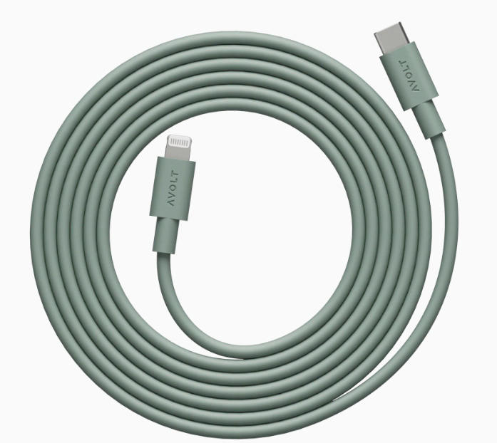 USB-LADEKABEL - Olivgrün, Basics, Kunststoff (200cm) - AVOLT