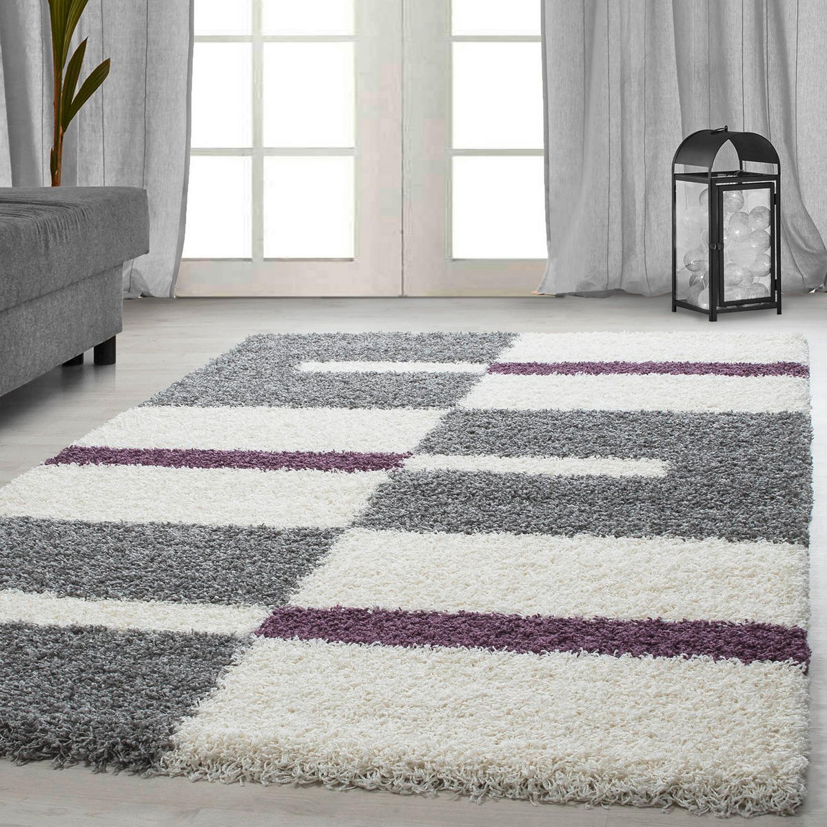 HOCHFLORTEPPICH 280/370 cm Gala 2505 Lila  - Lila, Design, Textil (280/370cm) - Novel