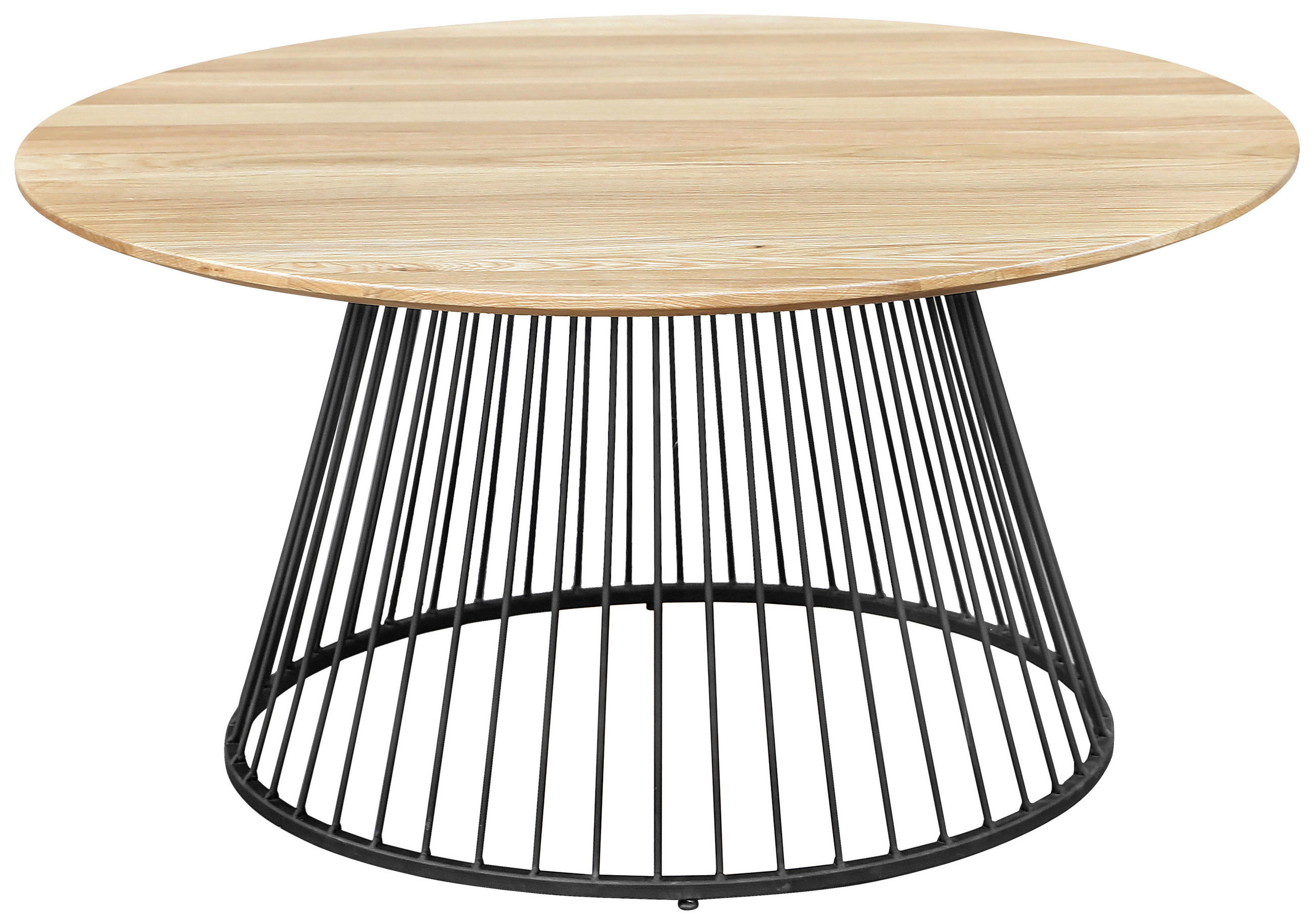 COUCHTISCH in Holz, Metall 80/80/40 cm  - Eichefarben/Schwarz, Natur, Holz/Metall (80/80/40cm) - Cantus