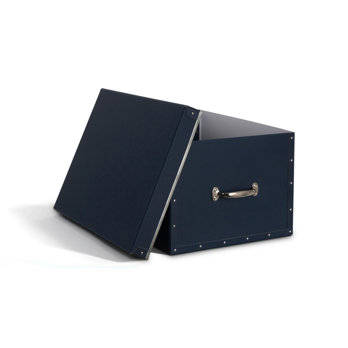 AUFBEWAHRUNGSBOX    51/38/28.5 cm  - Dunkelblau, Basics, Karton/Papier (51/38/28.5cm)