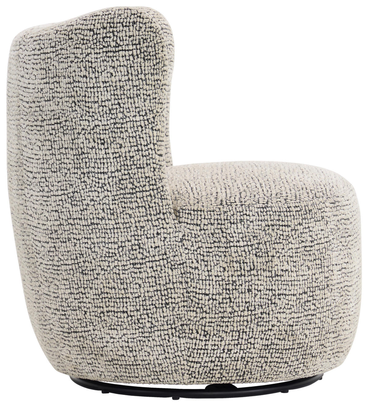 SESSEL in Leinenoptik Grau, Schwarz  - Schwarz/Grau, Design, Textil/Metall (75/79/76cm) - Xora