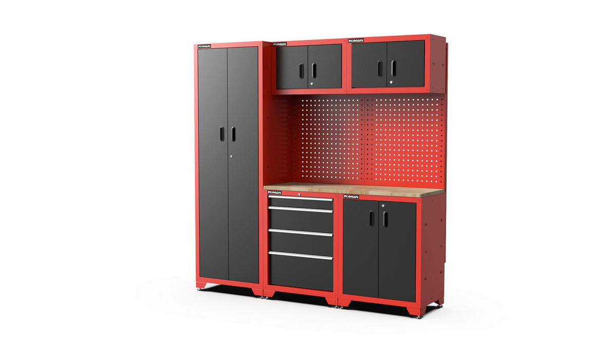 WERKSTATT-SCHRANKWAND Juno  - KONVENTIONELL (46/198/198cm) - Ambia Garden