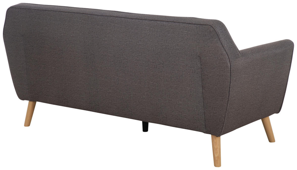 SEDACIA ZOSTAVA, textil, tmavosivá - prírodná farba/tmavosivá, Modern, drevo/textil (178.5/83/79cm) - P & B