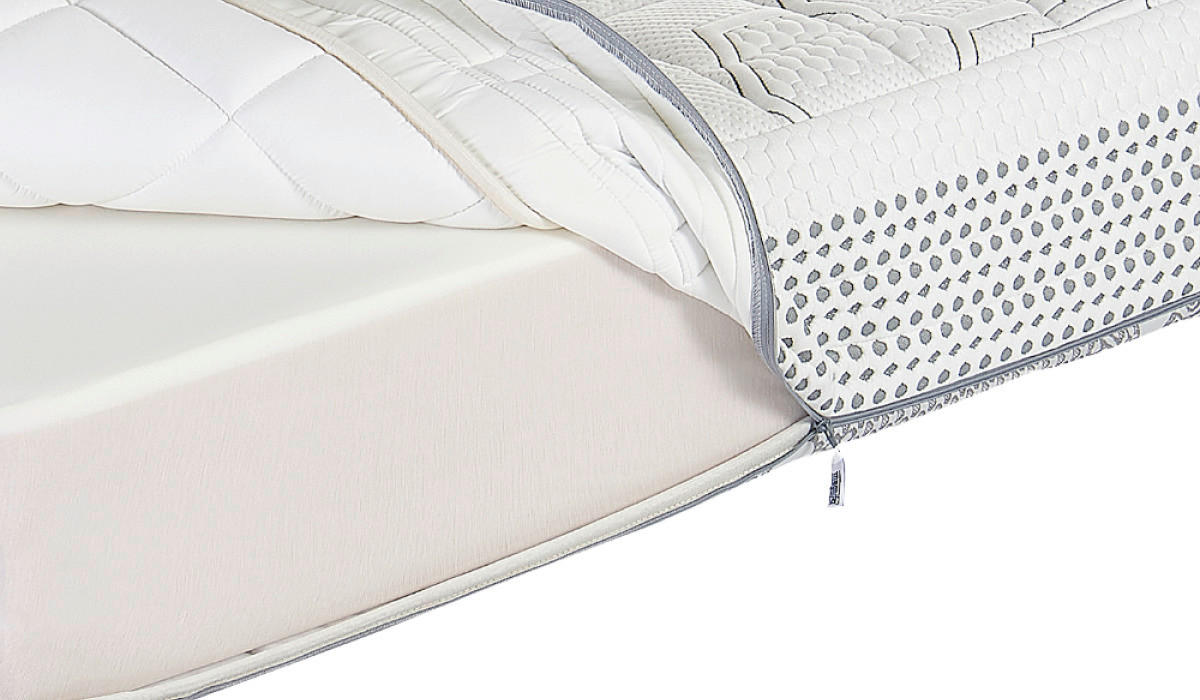 Saltea  - alb, Design, textil (90/200cm)