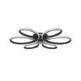 LED-DECKENLEUCHTE Matar 70/10 cm  - Schwarz, Design, Kunststoff/Metall (70/10cm) - Novel