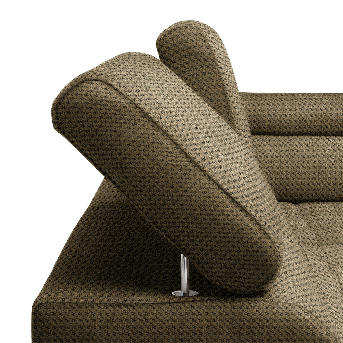 HÖRNSOFFA i chenille, vävt tyg taupe  - svart/taupe, Modern, textil/plast (283/106cm) - MID.YOU