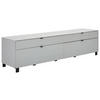 TV-ELEMENT - Hellgrau/Schwarz, Design, Glas/Holzwerkstoff (219,9/57/52,5cm) - Hom`in