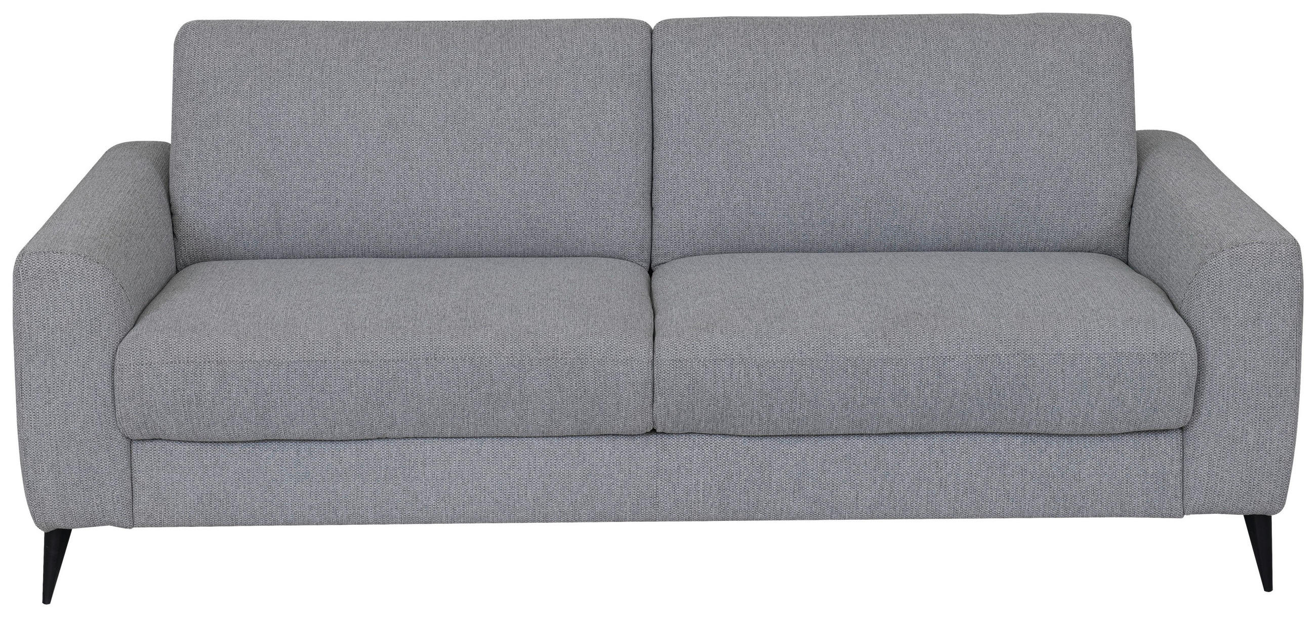 SCHLAFSOFA Webstoff Grau  - Schwarz/Grau, MODERN, Textil/Metall (219/92/101cm) - Livetastic