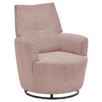 SESSEL Cord Rosa    - Schwarz/Rosa, Design, Textil/Metall (80/96/88cm) - SetOne by Musterring