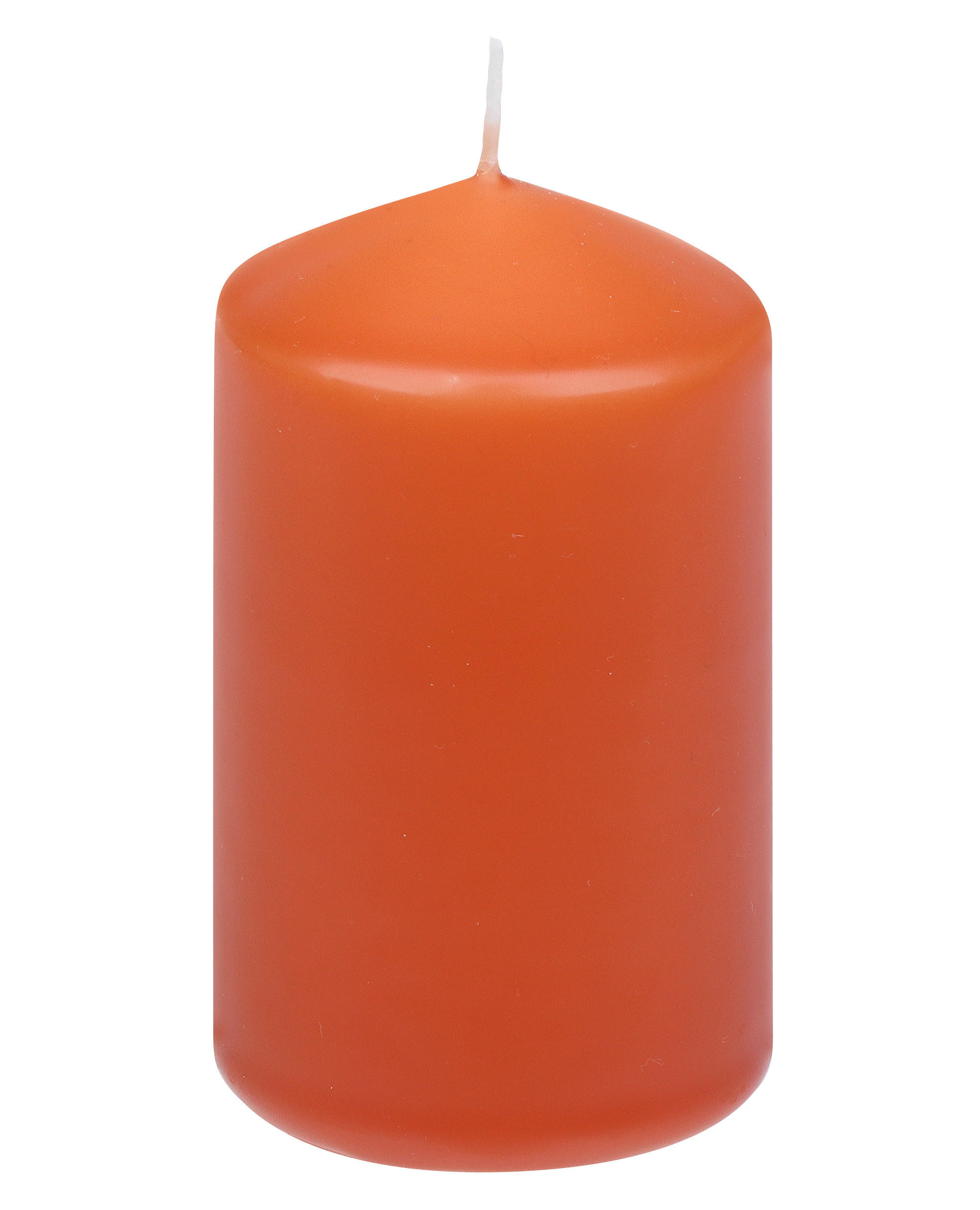 STUMPENKERZE  - Dunkelorange, Basics, Naturmaterialien (4,7/8,0cm) - Steinhart