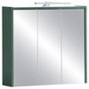 SPIEGELSCHRANK 65,0/62,7/16,0 cm  - Dunkelgrün/Weiß, MODERN, Glas/Holzwerkstoff (65,0/62,7/16,0cm) - MID.YOU