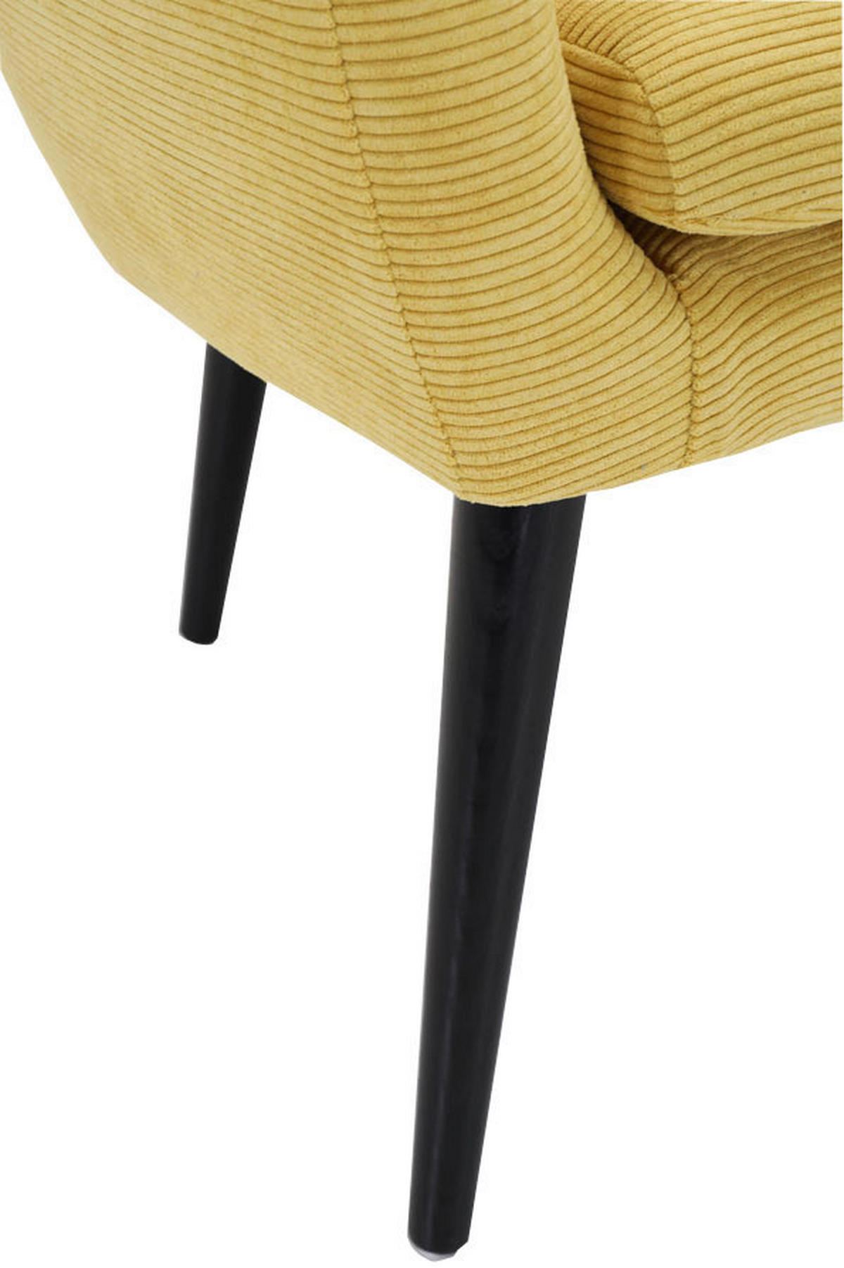 KRESLO, textil, žltá - čierna/žltá, Design, drevo/textil (73/73/66cm) - Niels Andersson