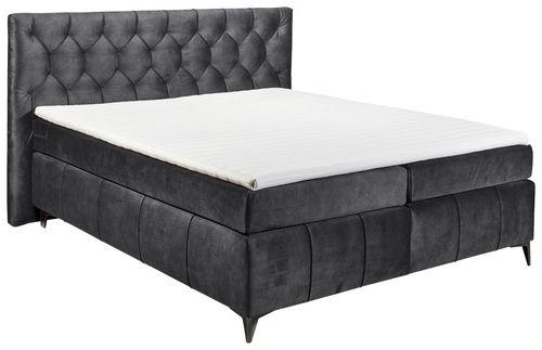 BOXSPRINGBETT 180/200 cm  in Anthrazit  - Anthrazit/Schwarz, Basics, Holzwerkstoff/Kunststoff (180/200cm) - MID.YOU