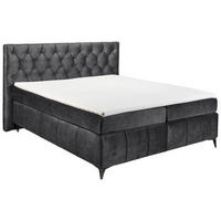 BOXSPRINGBETT 180/200 cm  in Anthrazit  - Anthrazit/Schwarz, Basics, Holzwerkstoff/Kunststoff (180/200cm) - MID.YOU