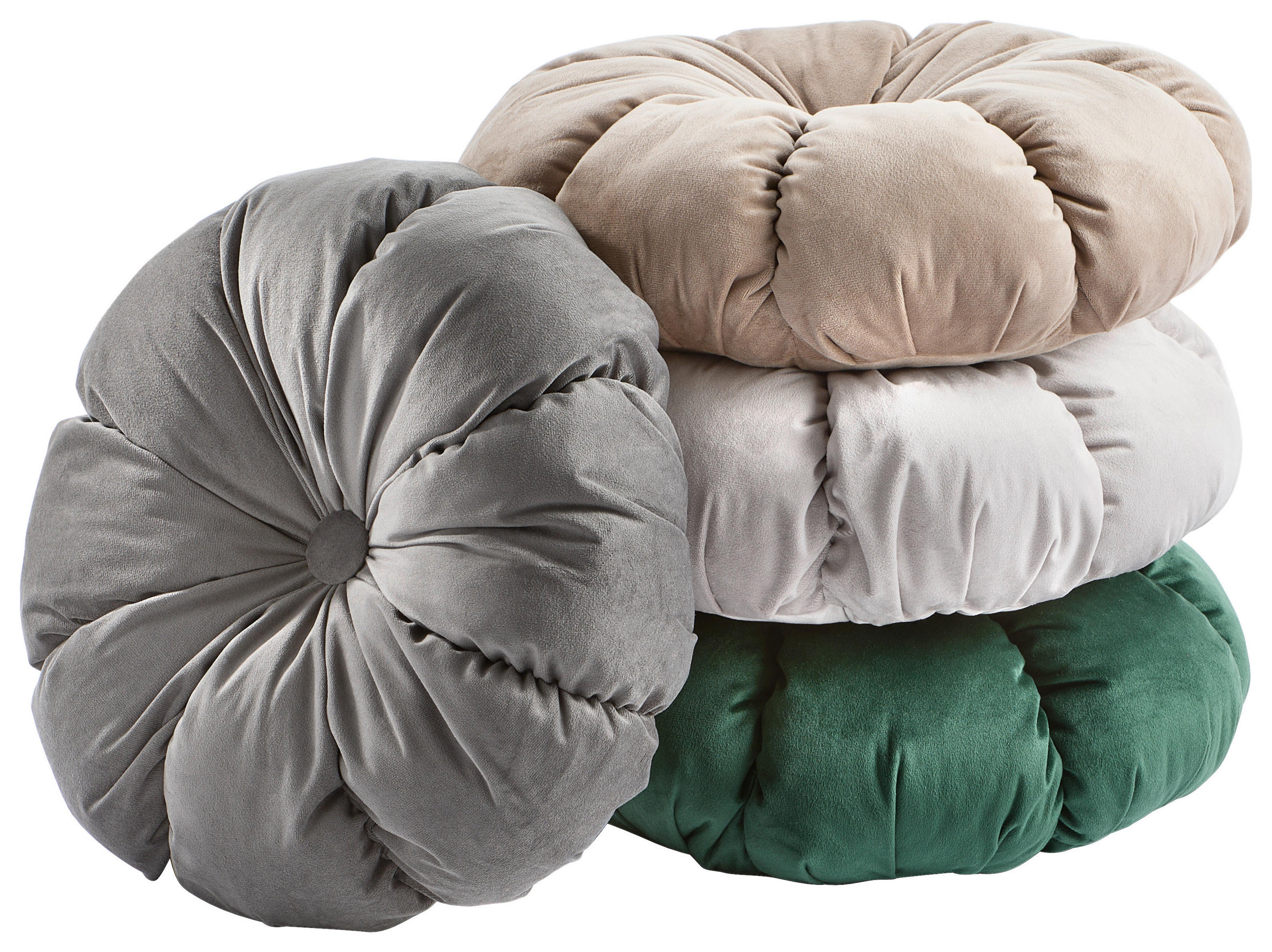 ZIERKISSEN 40 cm  - Silbereichenfarben, Textil (40cm) - Novel