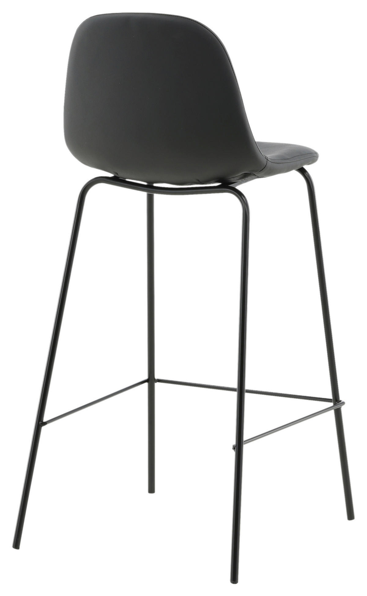 BARPALL SET i svart  - svart, Design, metall/textil (41,5/105/43cm) - Livetastic