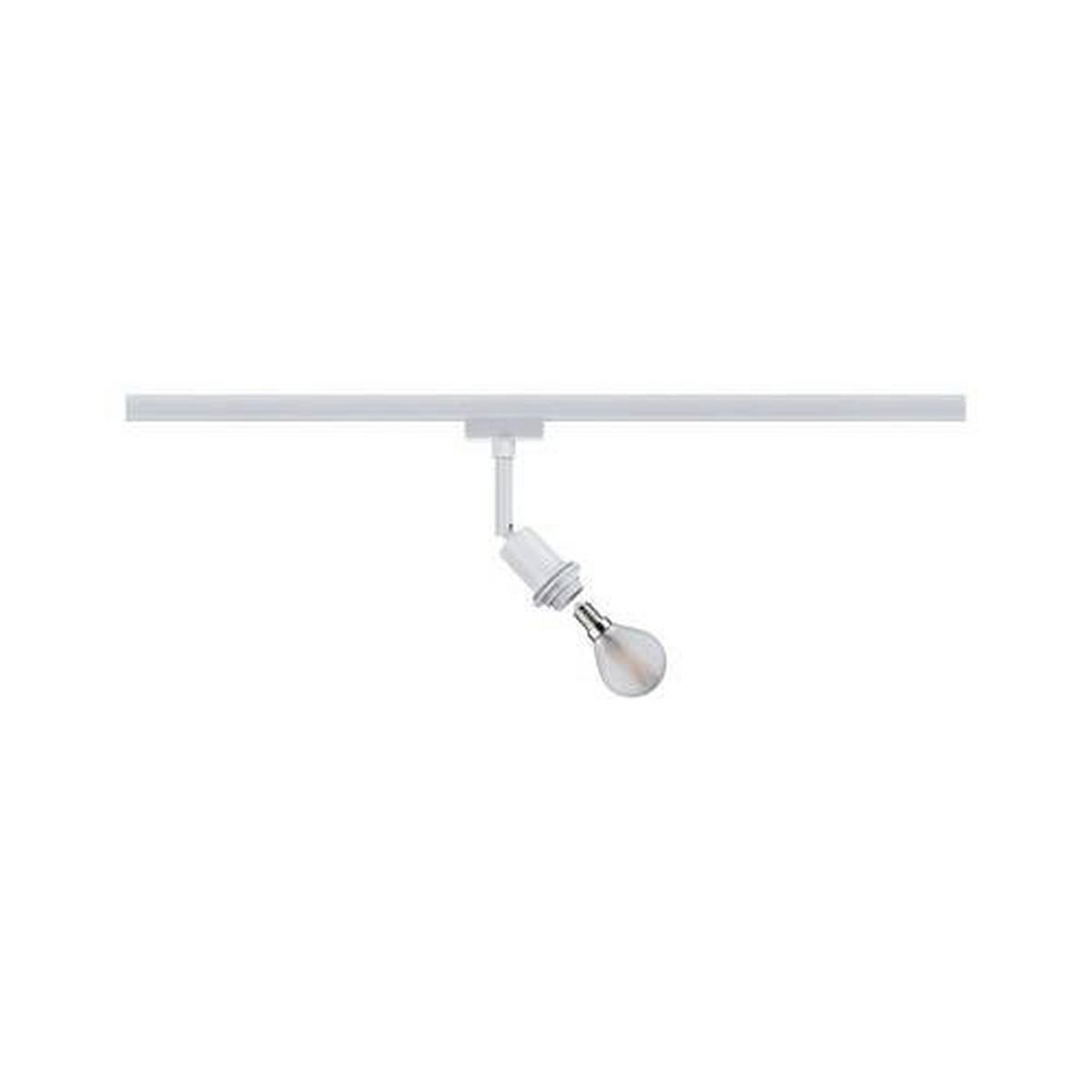 SCHIENENSYSTEM-STRAHLER - Weiß, Basics, Kunststoff/Metall (4,4/16,3cm) - Paulmann