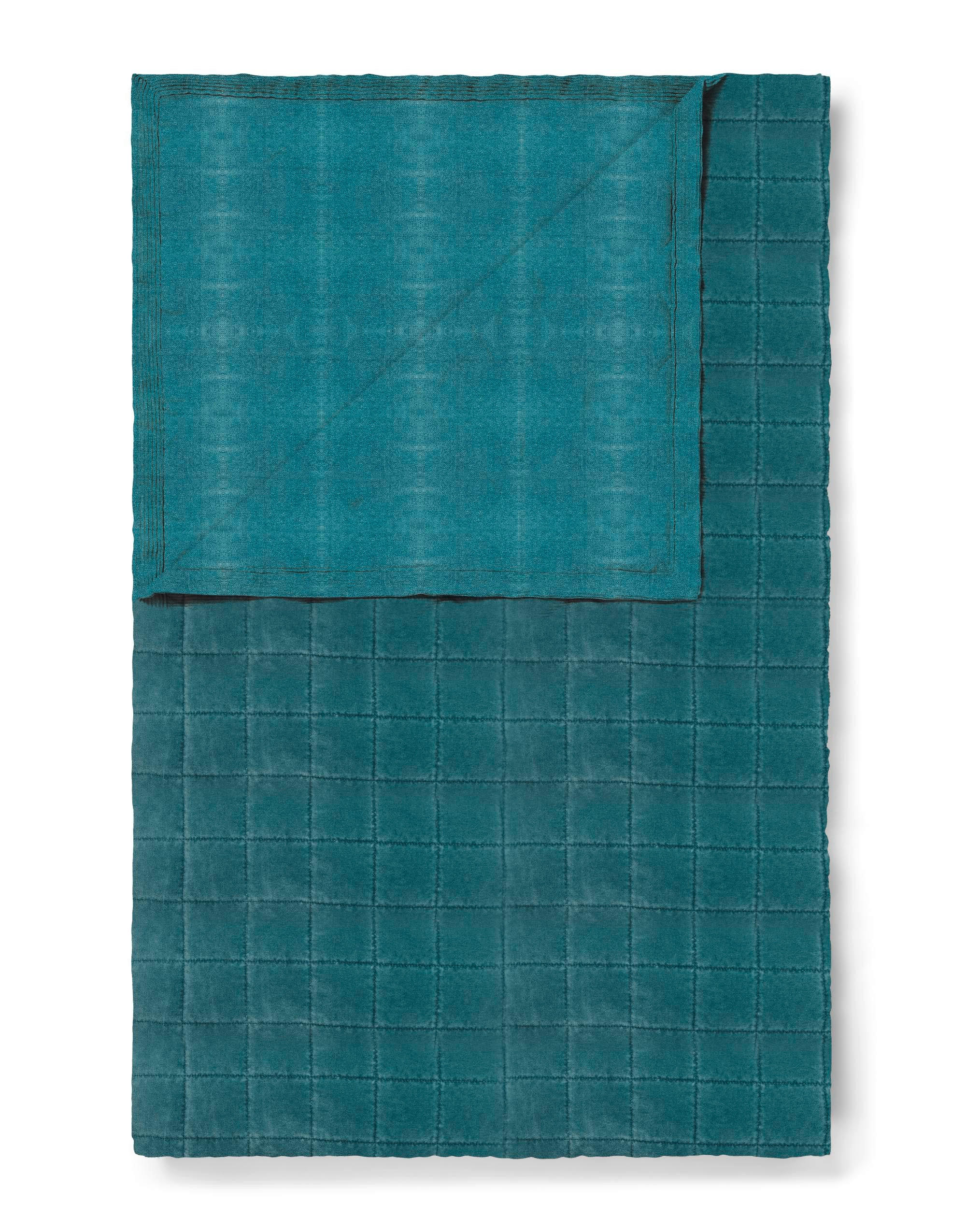 DENNÁ PRIKRÝVKA, bavlna, 180/265 cm - modrá, Basics, textil (180/265cm) - Essenza