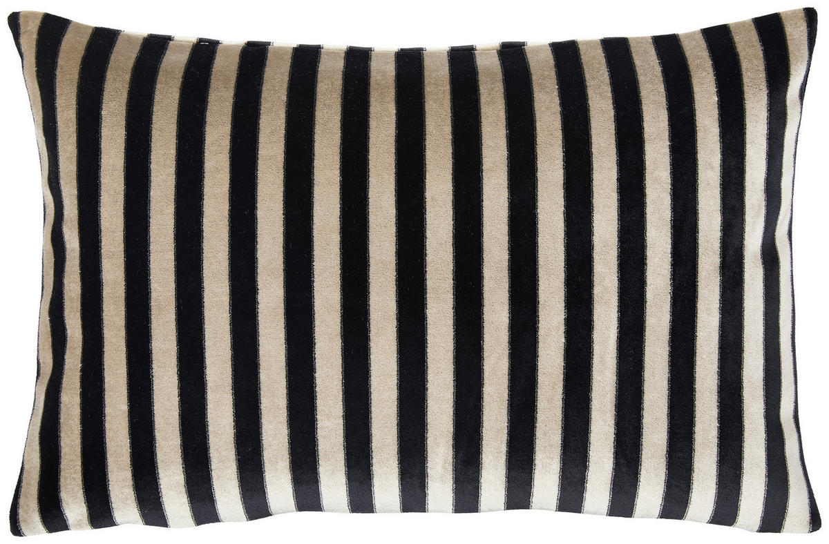 KISSENHÜLLE MUTZTAGATA 40/60 cm  - Schwarz/Braun, Design, Textil (40/60cm) - Dieter Knoll