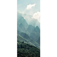VLIESTAPETE  - Blau/Grün, Basics (100/250cm) - Xora