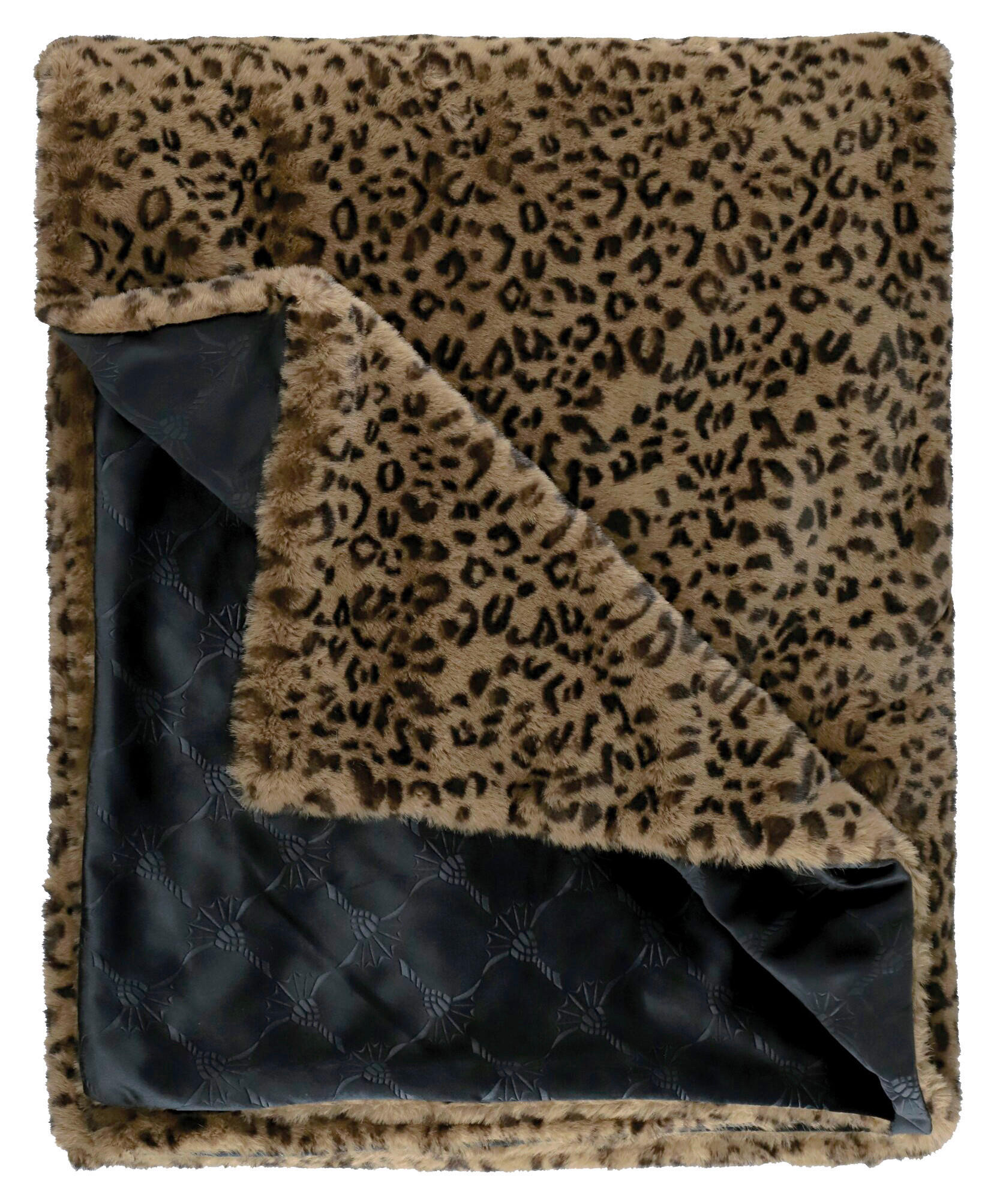 PLÉD, polyester, 130/170 cm - černá/béžová, Trend, textil (130/170cm) - Joop!