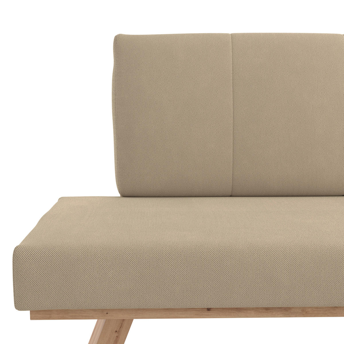 ECKBANK 185/150 cm Webstoff Beige   - Eichefarben/Beige, KONVENTIONELL, Textil (185/150cm) - Livetastic
