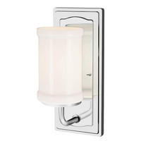 WANDLEUCHTE Kichler 30,5/12,7/15,9 cm  - Chromfarben, KONVENTIONELL, Glas/Metall (30,5/12,7/15,9cm) - Elstead Lighting