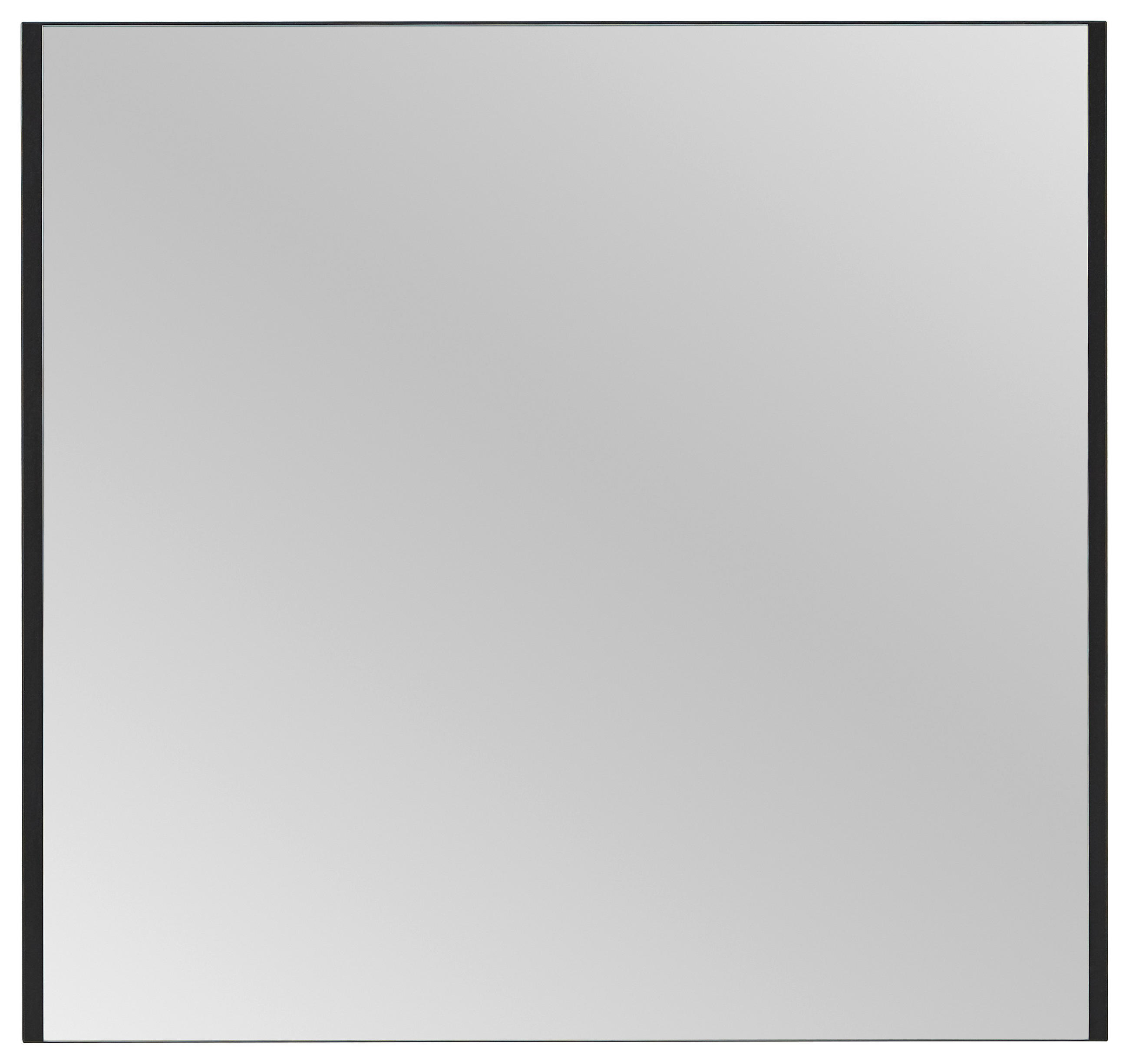 WANDSPIEGEL Garderobe Schwarz - Schwarz, KONVENTIONELL, Glas/Holzwerkstoff (87,6/82,4/2cm) - Voleo