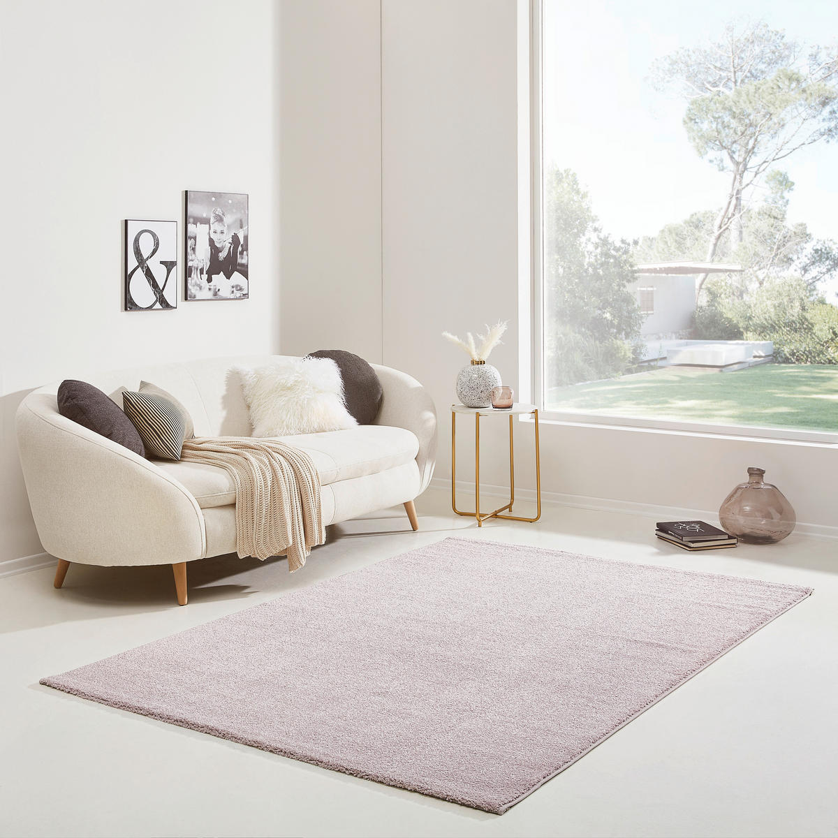 WEBTEPPICH 50/70 cm Lila  - Lila, Basics, Textil (50/70cm) - Novel