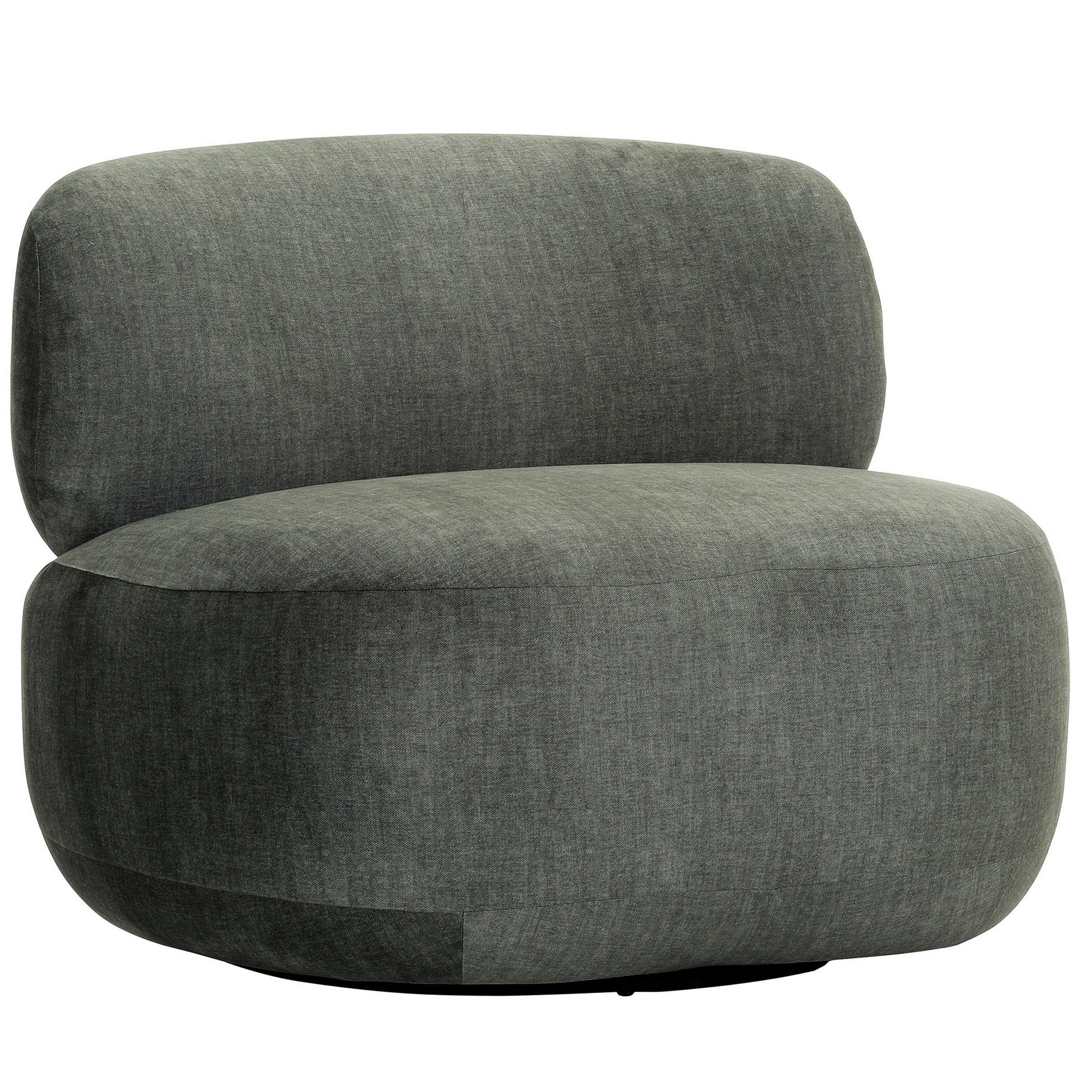 SESSEL in Flachgewebe Dunkelgrün  - Dunkelgrün/Schwarz, Design, Textil/Metall (95/75/92cm) - Lomoco
