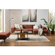 ECKSOFA in Chenille Cognac  311/167 cm  - Cognac/Schwarz, Design, Textil/Metall (311/167cm) - Xora