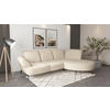 ECKSOFA in Chenille Sandfarben  313/208 cm  - Sandfarben/Schwarz, MODERN, Textil/Metall (313/208cm) - Sit & More