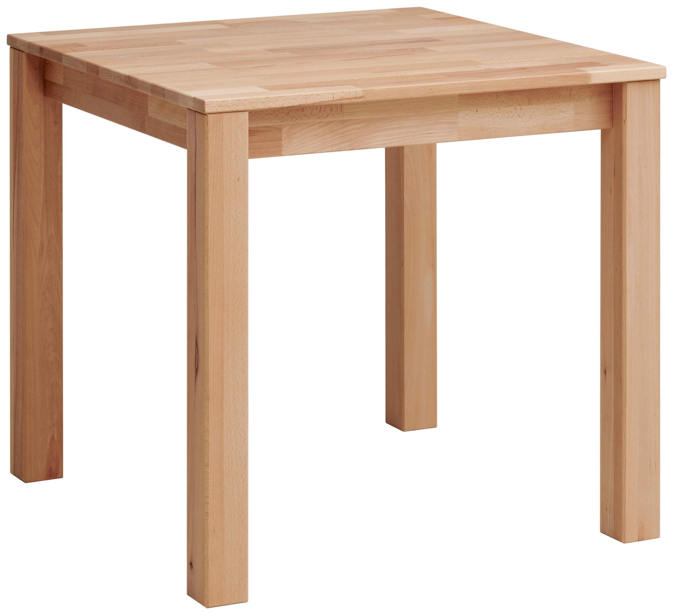ESSTISCH in Holz 80/80/75 cm  - Kernbuche, Natur, Holz (80/80/75cm) - Livetastic