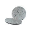 PIZZATELLER Porzellan 4-teilig Stone Collection Florenz  - Grau, Basics, Keramik - Creatable
