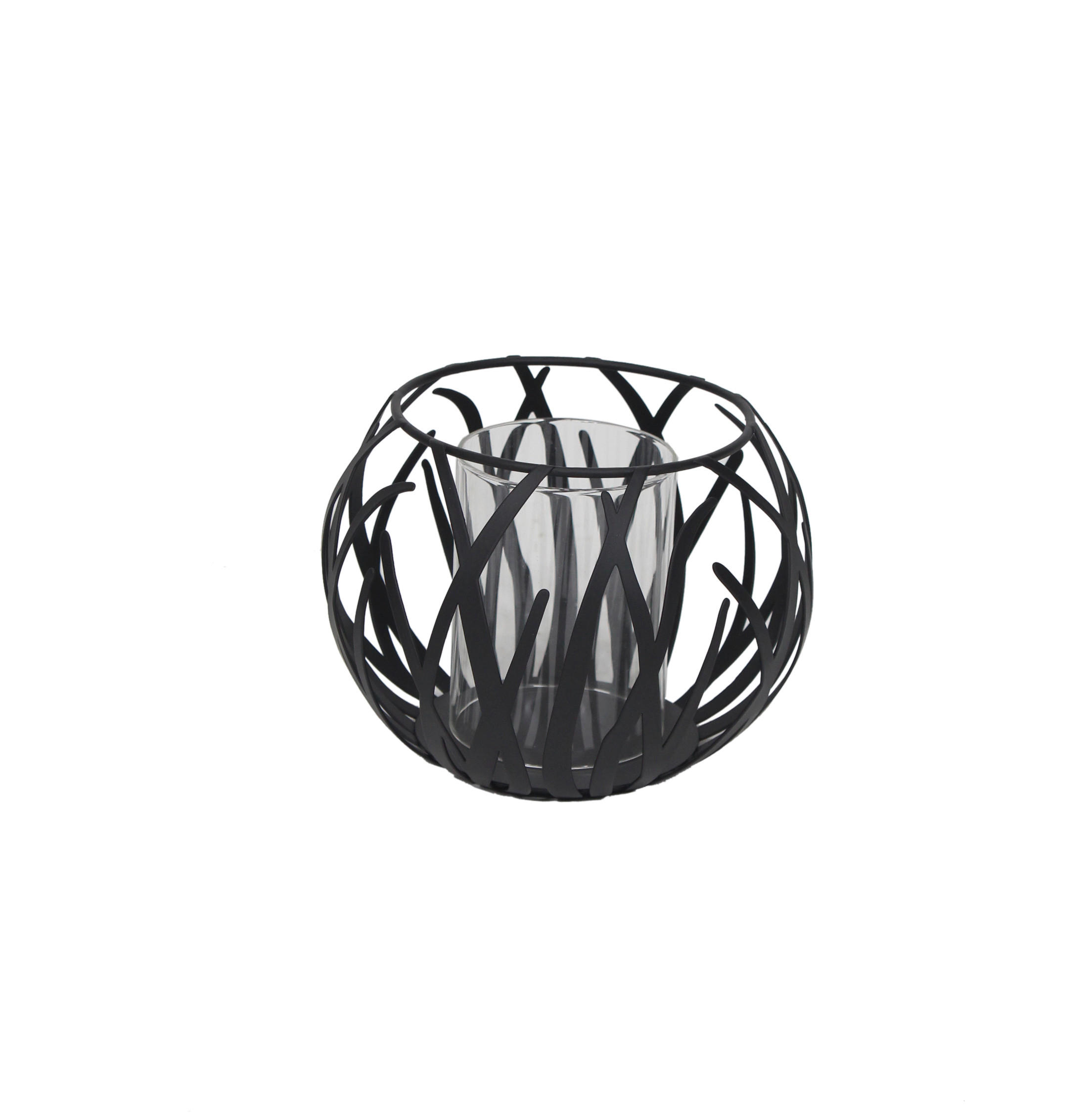 Ambia Home Kerzenhalter Schwarz 12 cm
