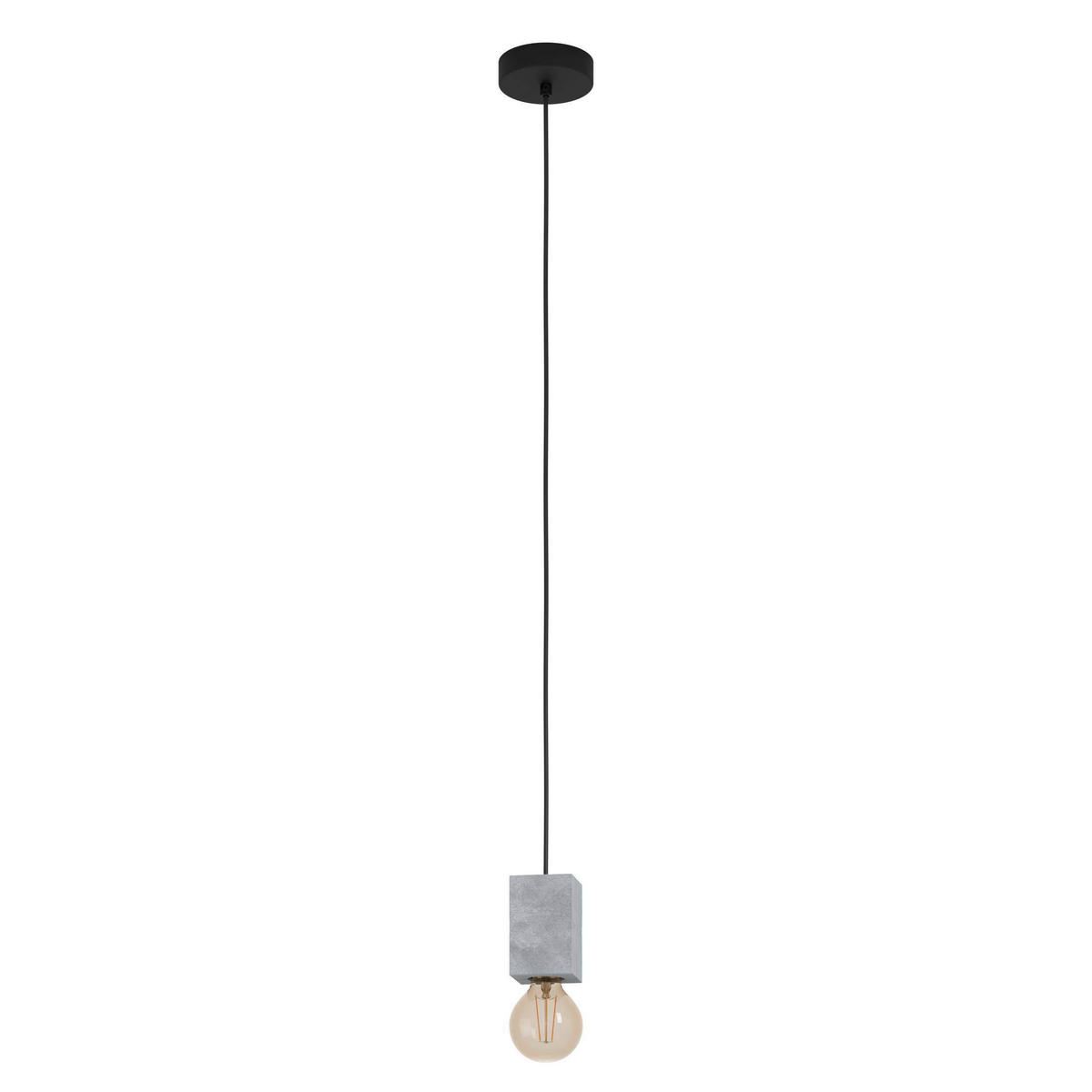 HÄNGELEUCHTE 7/110 cm   - Schwarz/Grau, Basics, Stein/Metall (7/110cm) - Eglo