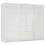 SCHWEBETÜRENSCHRANK 242/223/68 cm 3-türig Weiß  - Weiß, KONVENTIONELL, Glas/Holzwerkstoff (242/223/68cm) - Novel