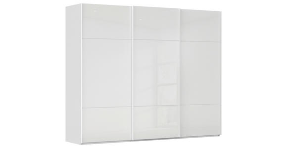 SCHWEBETÜRENSCHRANK 242/223/68 cm 3-türig Weiß - Weiß, KONVENTIONELL, Glas/Holzwerkstoff (242/223/68cm) - Novel