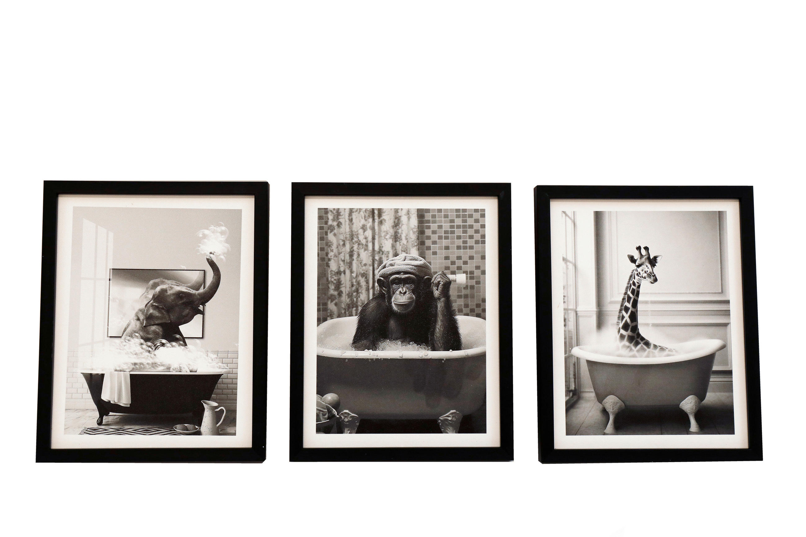 VÁSZONKÉP 20/25/1.8 cm  - fekete/fehér, Basics, faalapú anyag/textil (20/25/1.8cm)