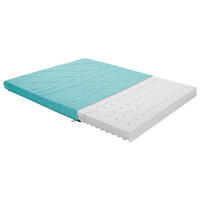 LAUFGITTERMATRATZE Kaltschaumkern SCOTTY  - Türkis, Basics, Textil (90,0cm) - Paidi