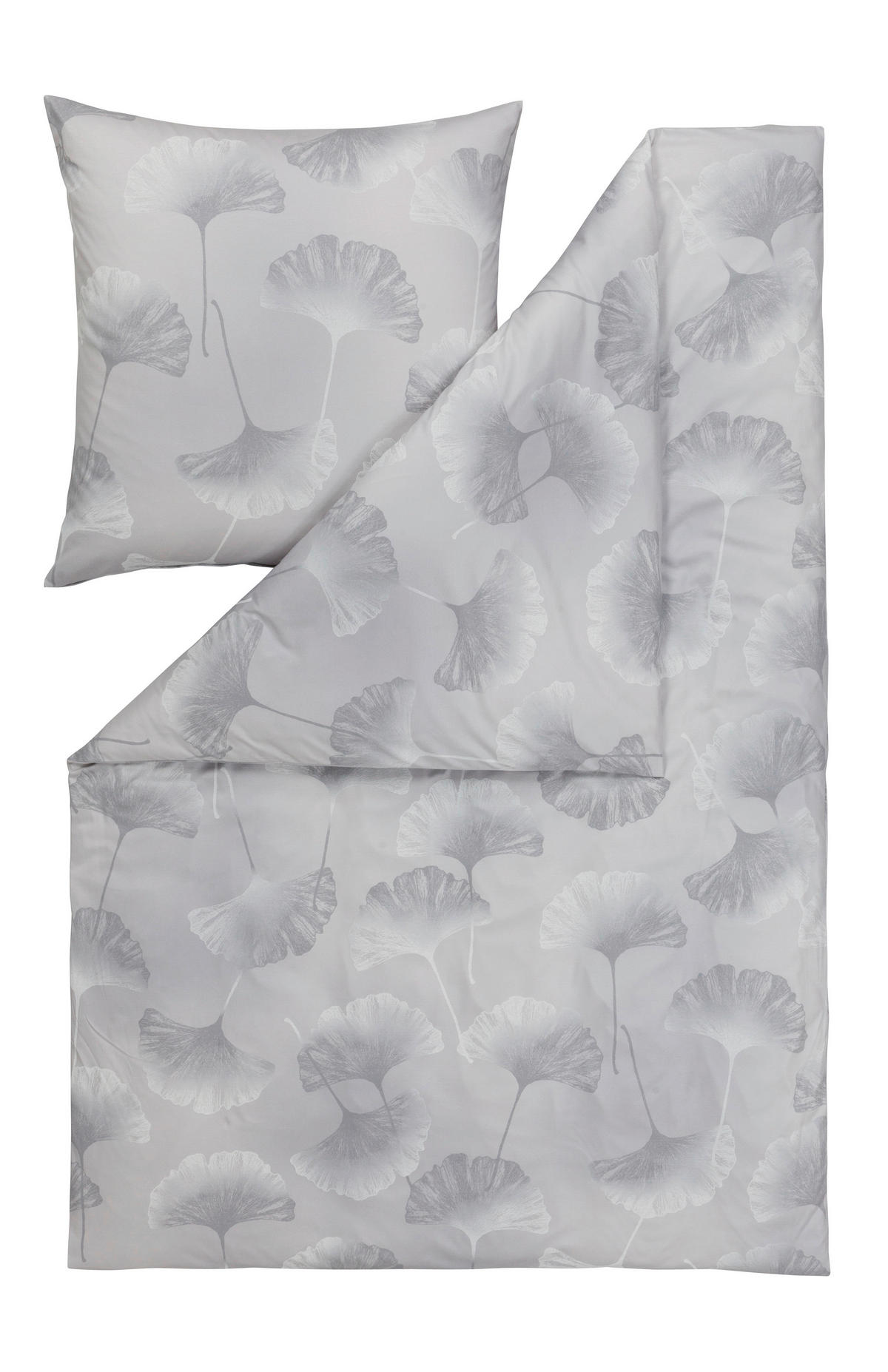 BETTWÄSCHE ISABELLA Interlock-Jersey 155/220 cm  - Platinfarben, Design, Textil (155/220cm) - Estella