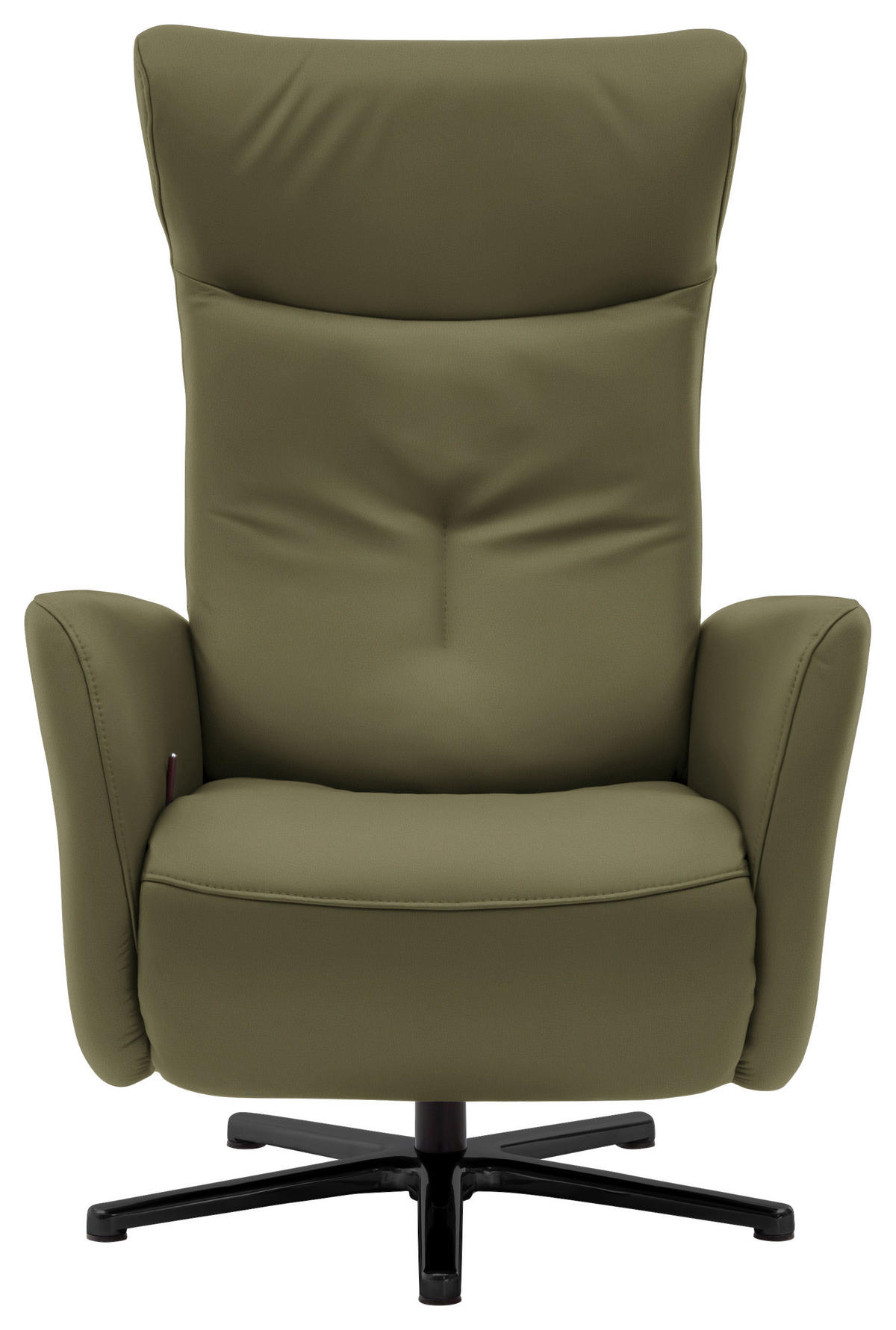 RELAXSESSEL in Leder Grün  - Schwarz/Grün, Design, Leder/Metall (76/112/83cm) - Beldomo Speed