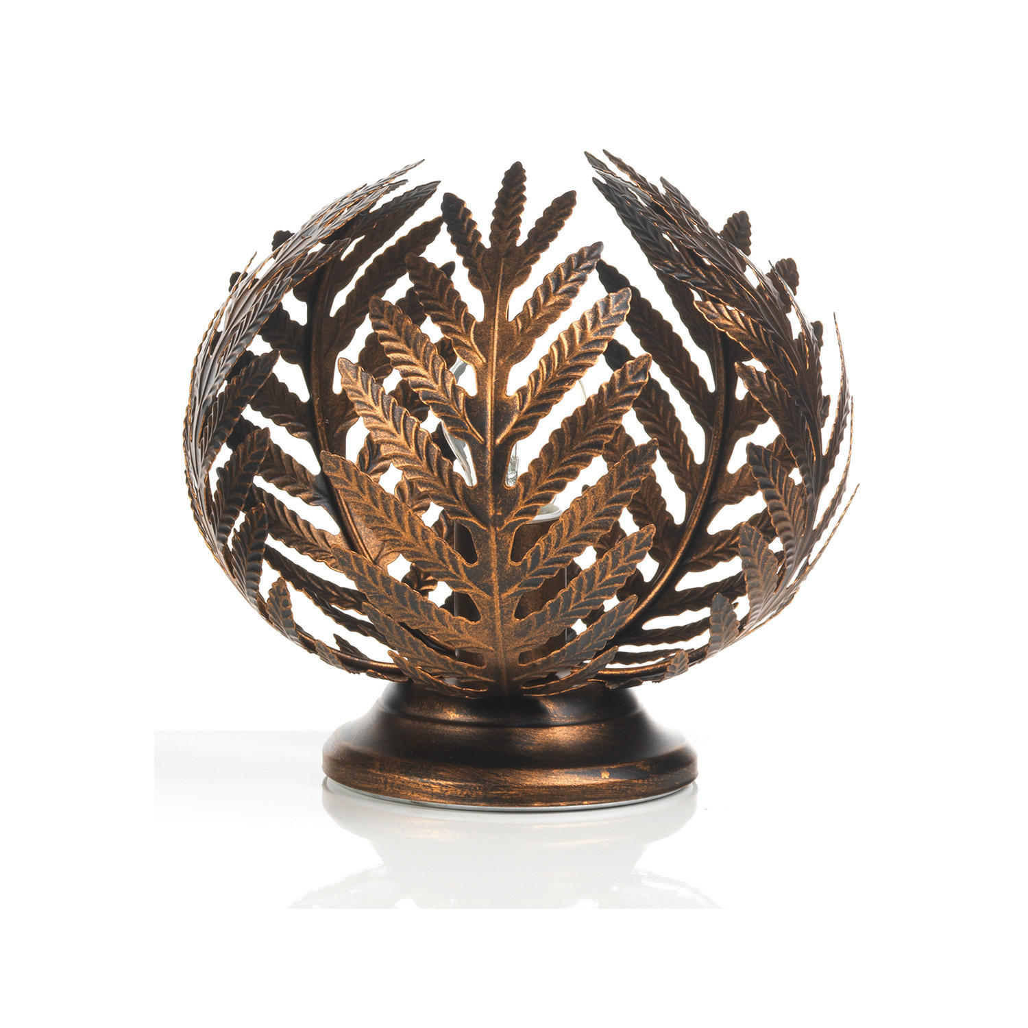 TISCHLEUCHTE 25/25 cm   - Bronzefarben, Natur, Metall (25/25cm)