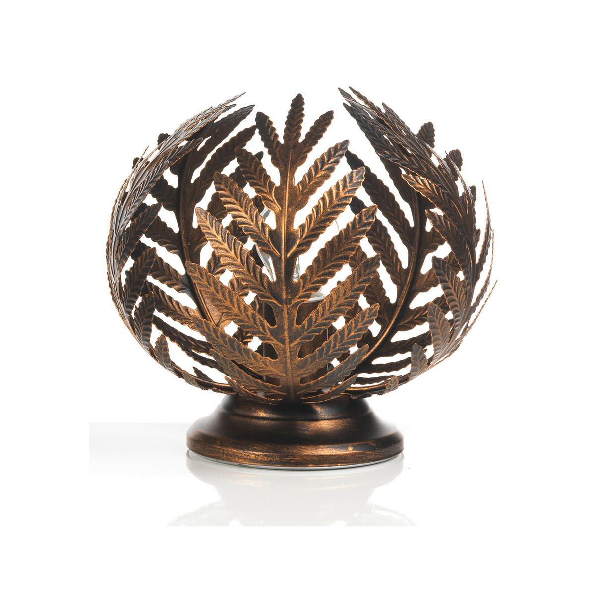 TISCHLEUCHTE 25/25 cm   - Bronzefarben, Natur, Metall (25/25cm)